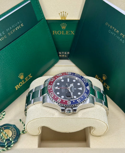 Rolex GMT-Master II 40mm, Stainless Steel, Pepsi, Oyster, Ref# 126710BLRO-0002, dated 2026