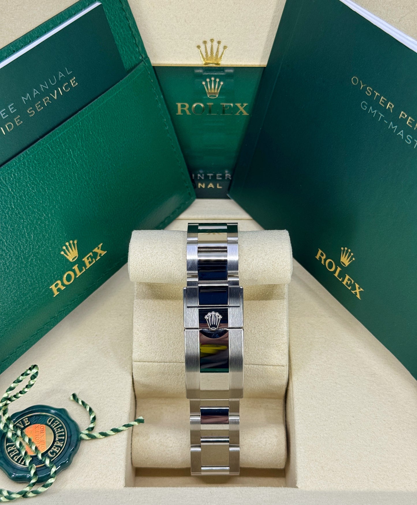 Rolex GMT-Master II 40mm, Stainless Steel, Pepsi, Oyster, Ref# 126710BLRO-0002, dated 2026
