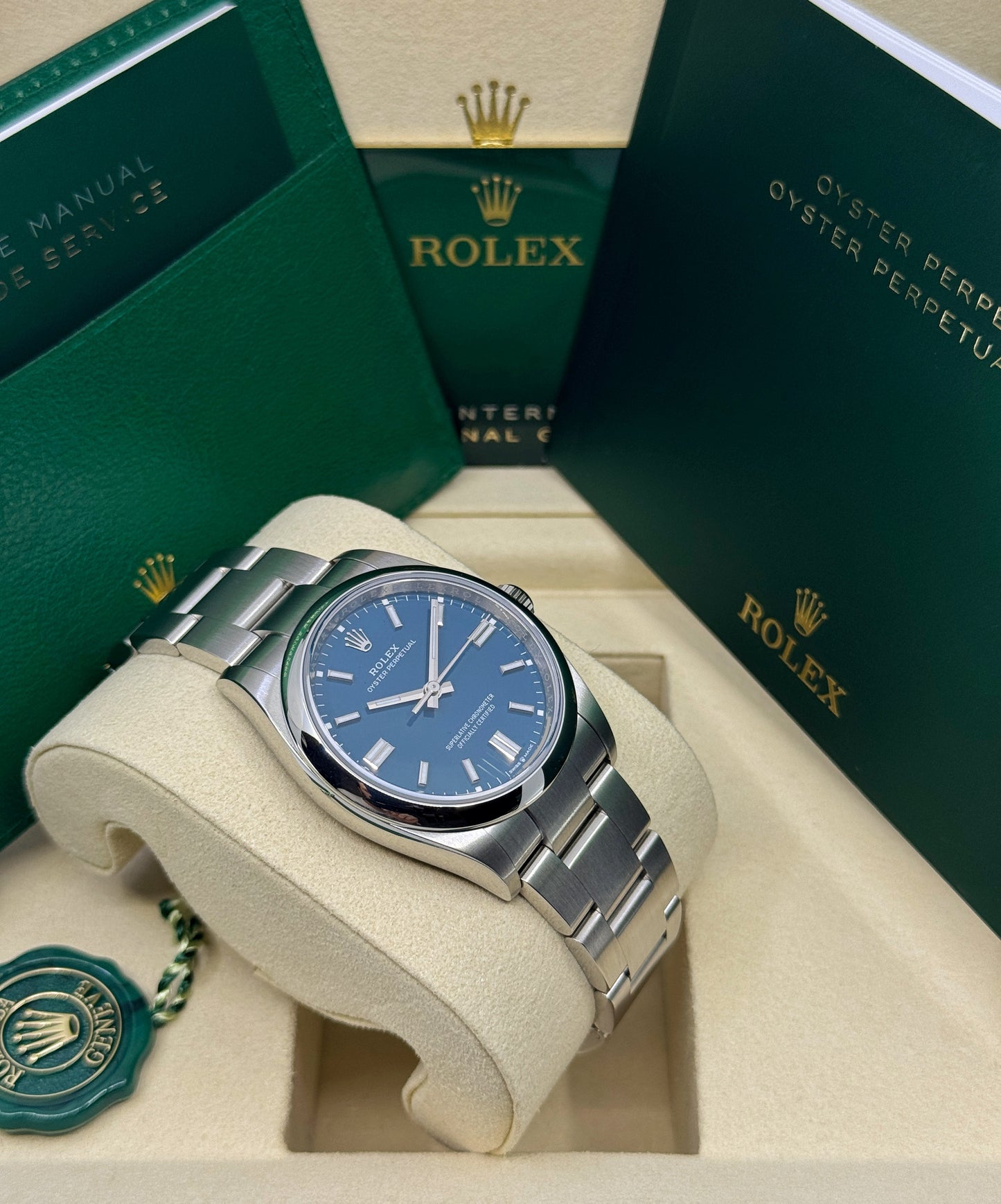 Rolex Oyster Perpetual 36mm, Stainless Steel, Blue, Ref# 126000-0015, dated 2026