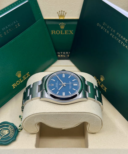 Rolex Oyster Perpetual 36mm, Stainless Steel, Blue, Ref# 126000-0015, dated 2026
