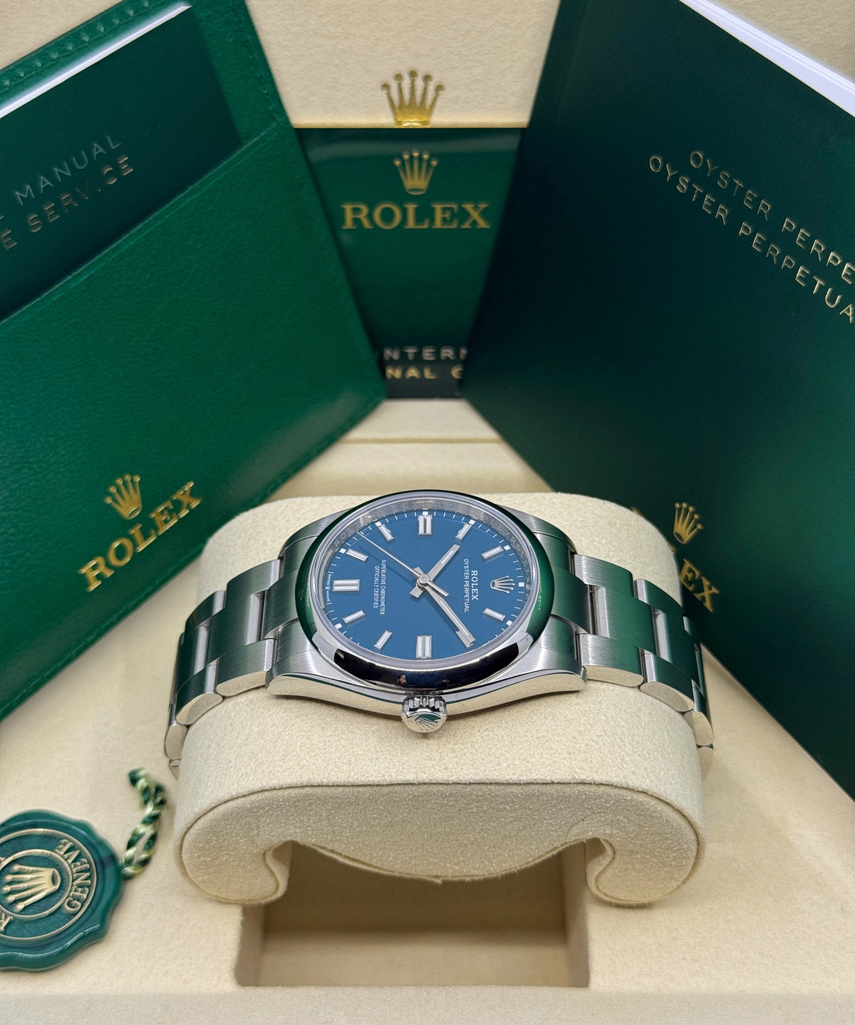 Rolex Oyster Perpetual 36mm, Stainless Steel, Blue, Ref# 126000-0015, dated 2026