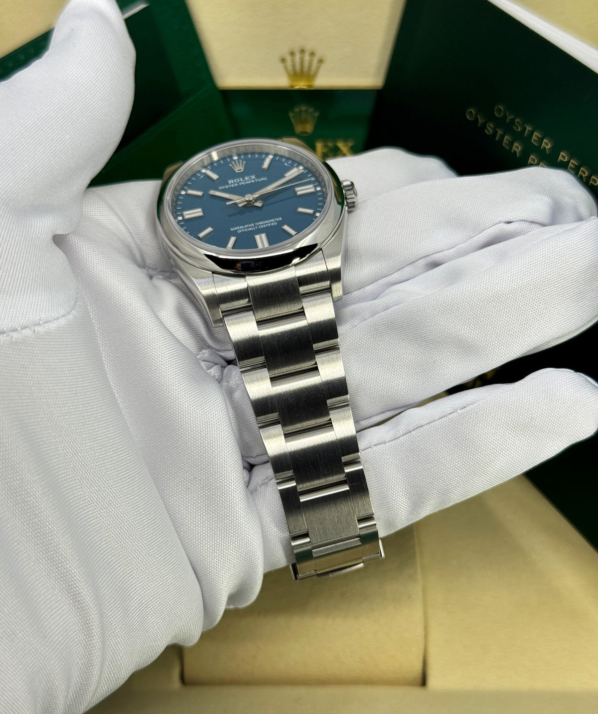 Rolex Oyster Perpetual 36mm, Stainless Steel, Blue, Ref# 126000-0015, dated 2026