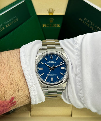 Rolex Oyster Perpetual 36mm, Stainless Steel, Blue, Ref# 126000-0015, dated 2026