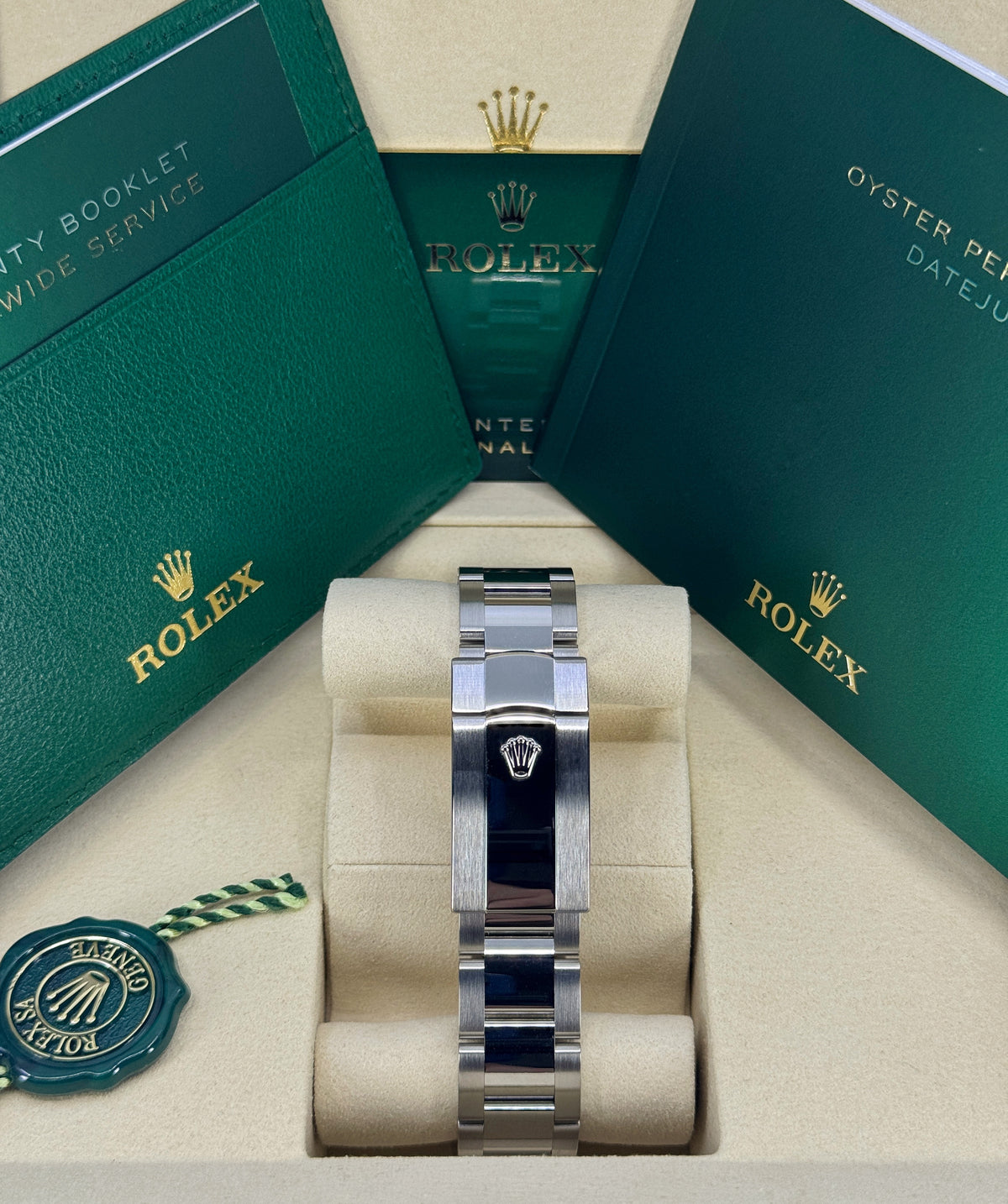 Rolex Datejust 41mm, Stainless Steel, Wimbledon, Slate, Oyster, Ref# 126300-0013, dated 2026