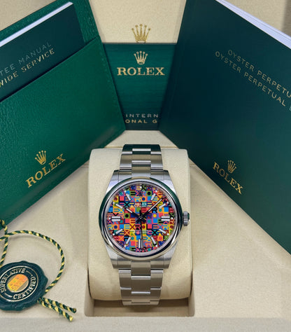 Rolex Oyster Perpetual 41mm, Stainless Steel, Multicoloured, Jubilee Motif, Ref# 134300-0010, dated 2026