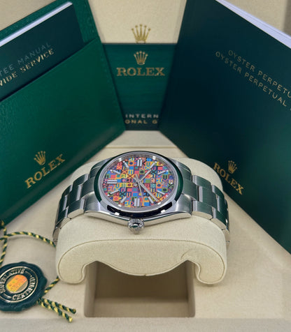 Rolex Oyster Perpetual 41mm, Stainless Steel, Multicoloured, Jubilee Motif, Ref# 134300-0010, dated 2026