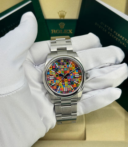 Rolex Oyster Perpetual 41mm, Stainless Steel, Multicoloured, Jubilee Motif, Ref# 134300-0010, dated 2026