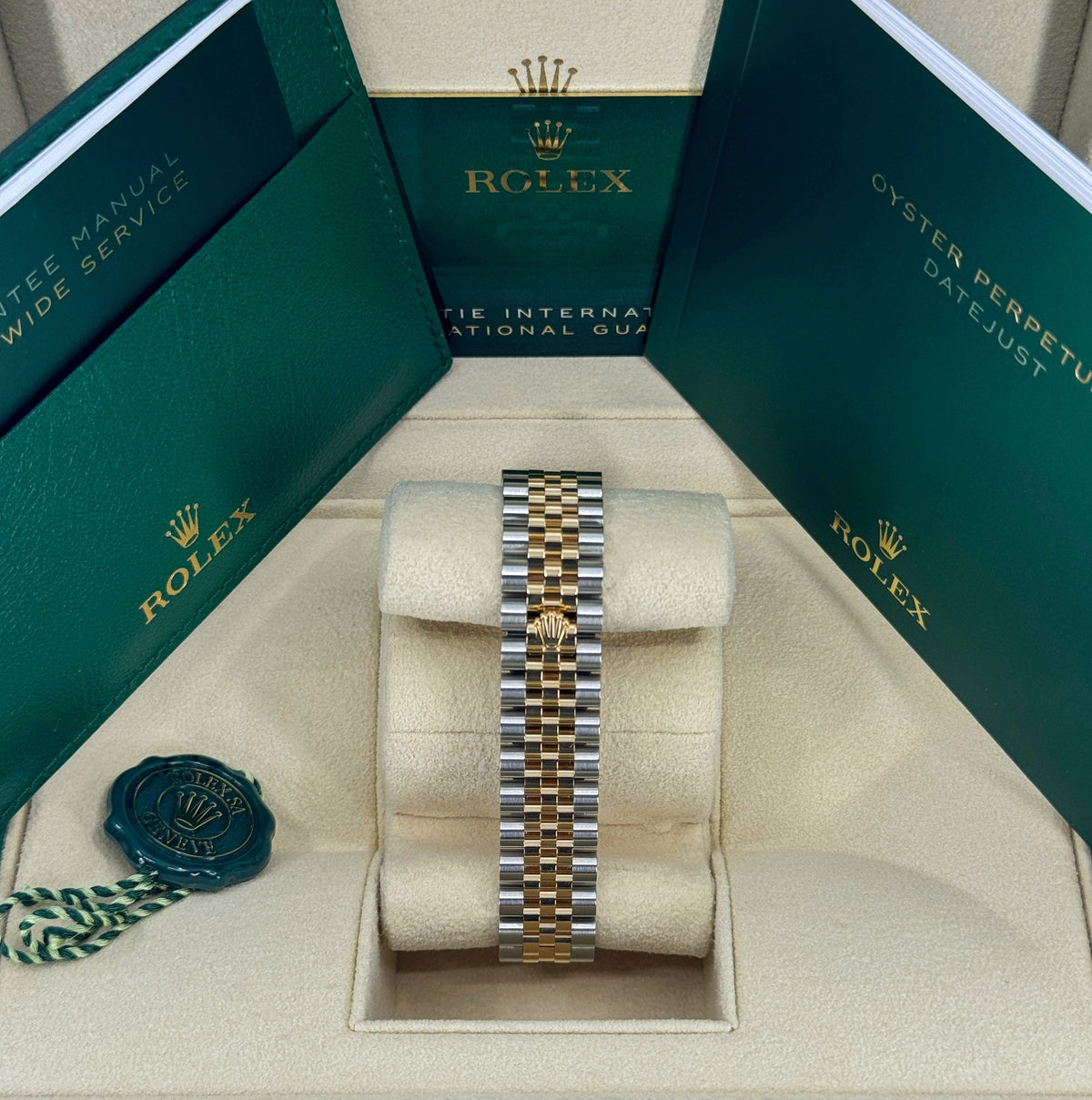 Rolex Datejust 31mm, 18k YG & Stainless Steel, Silver Diamond, Jubilee, Ref# 278273-0020, dated 2026