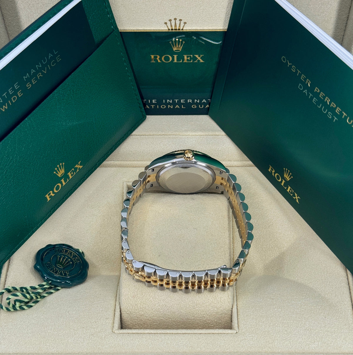 Rolex Datejust 31mm, 18k YG & Stainless Steel, Silver Diamond, Jubilee, Ref# 278273-0020, dated 2026