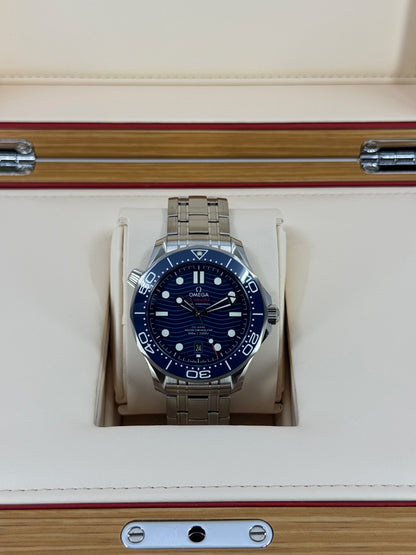 Omega Seamaster Professional Diver 300M, 42mm, Stainless Steel, Blue, Ref# 210.30.42.20.03.001, dated 2026