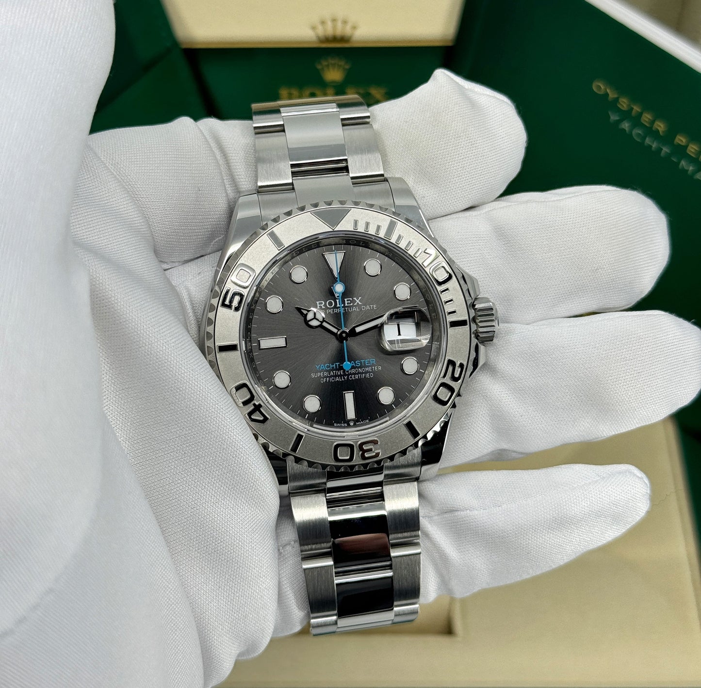 Rolex Yacht-Master 40mm, Stainless Steel, Rhodium, Ref# 126622-0001, dated 2026