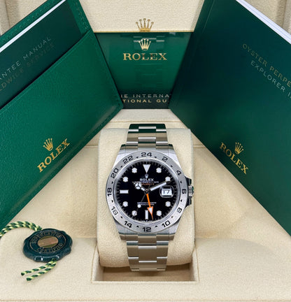 Rolex Explorer II, 42mm, Stainless Steel, Black, Ref# 226570-0002, dated 2026
