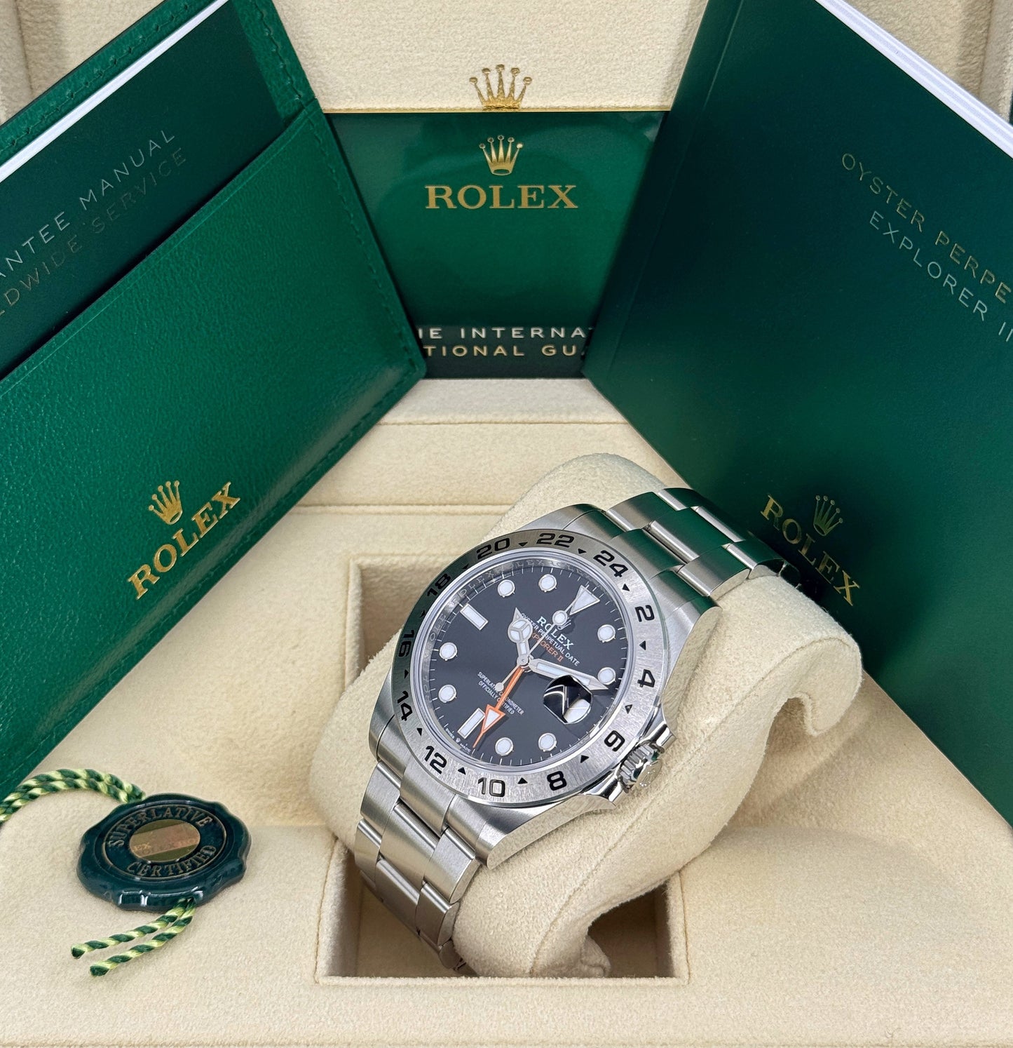 Rolex Explorer II, 42mm, Stainless Steel, Black, Ref# 226570-0002, dated 2026