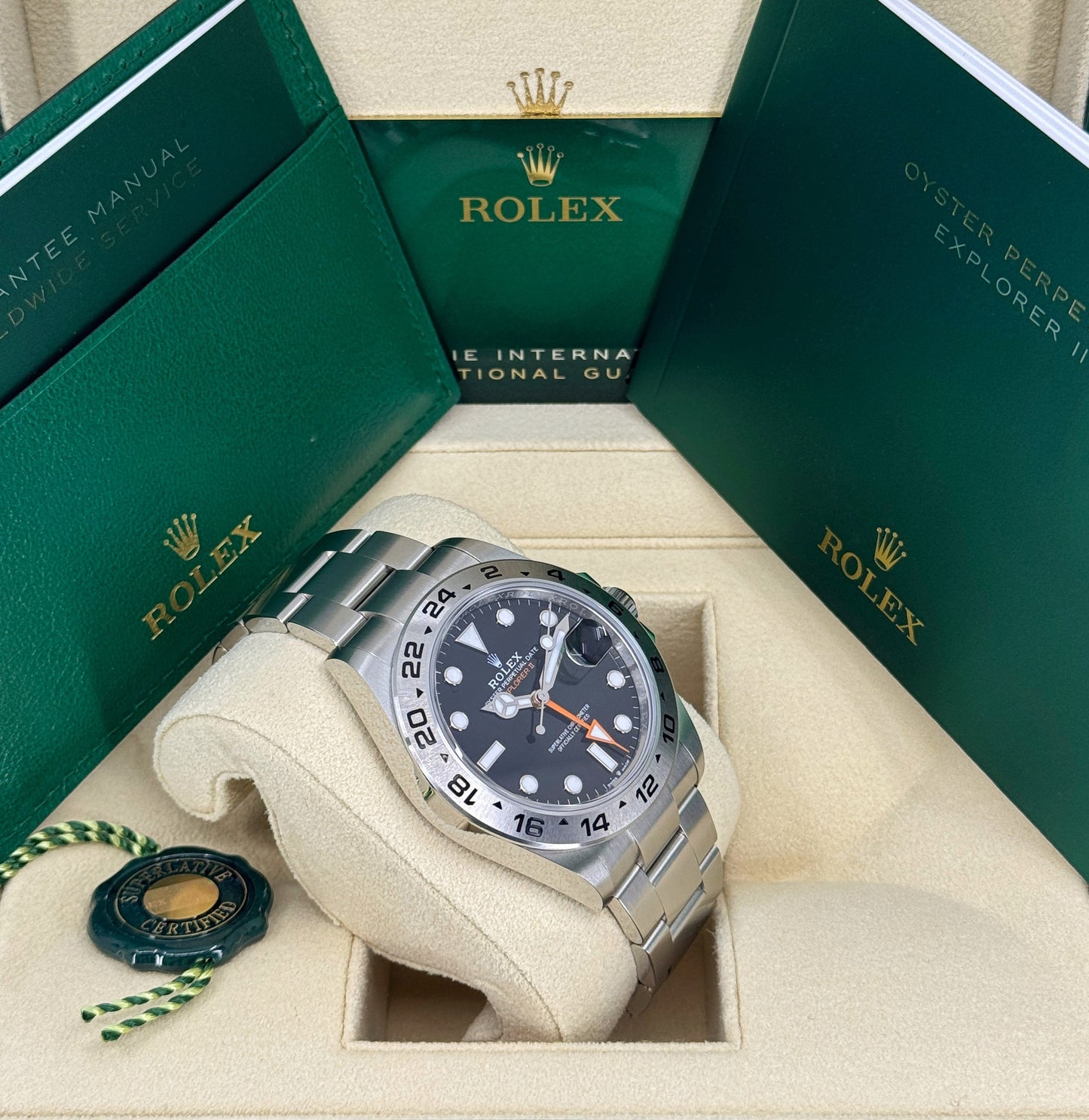 Rolex Explorer II, 42mm, Stainless Steel, Black, Ref# 226570-0002, dated 2026