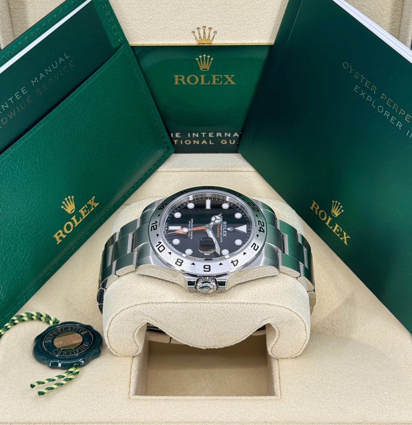Rolex Explorer II, 42mm, Stainless Steel, Black, Ref# 226570-0002, dated 2026