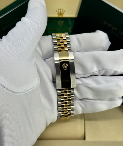 Rolex Datejust 36mm, 18k YG & Stainless Steel, Olive Green Roman Diamond, Jubilee, Ref# 126233-0049, dated 2026