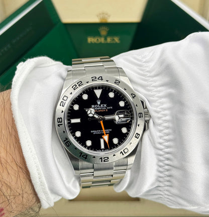 Rolex Explorer II, 42mm, Stainless Steel, Black, Ref# 226570-0002, dated 2026