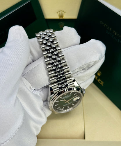Rolex Datejust 36mm, Stainless Steel, Green Ombré, Jubilee, Ref# 126234-0059, dated 2026