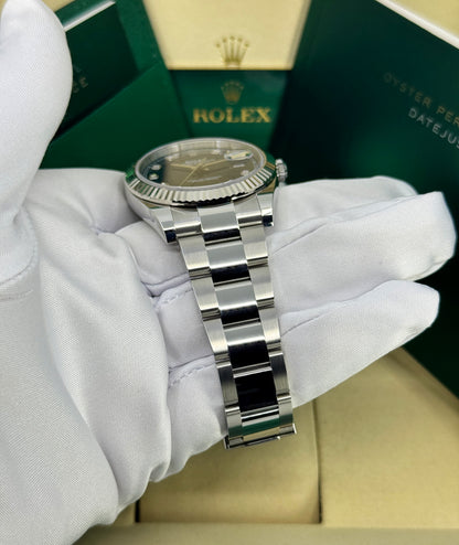 Rolex Datejust 41mm, Stainless Steel, Blue Diamond, Oyster, Ref# 126334-0015, dated 2026