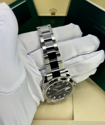 Rolex Datejust 41mm, Stainless Steel, Blue Diamond, Oyster, Ref# 126334-0015, dated 2026