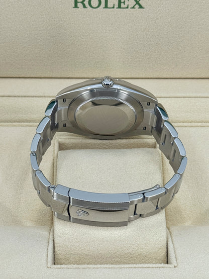 Pre-owned Rolex Datejust 41mm, Stainless Steel, Blue Roman, Oyster, Ref# 126300-0017, dated 2024