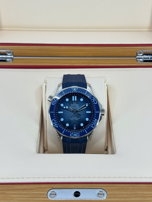 Omega Seamaster Professional Diver 300M, 42mm, Stainless Steel, Blue, Ref# 210.32.42.20.03.002, dated 2026