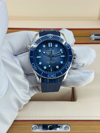 Omega Seamaster Professional Diver 300M, 42mm, Stainless Steel, Summer Blue, Ref# 210.32.42.20.03.002, dated 2026