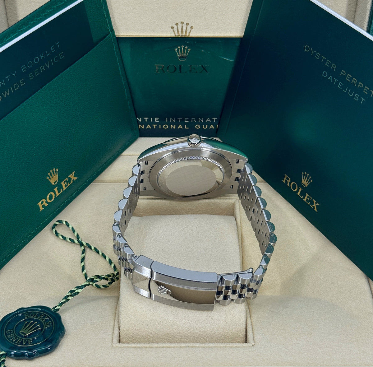 Rolex Datejust 41mm, Stainless Steel, Rhodium Diamond, Jubilee, Ref# 126334-0006, dated 2026