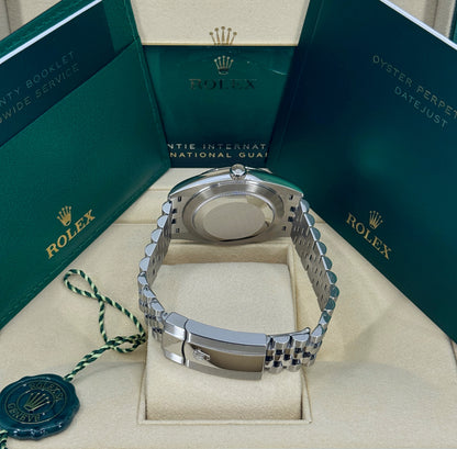 Rolex Datejust 41mm, Stainless Steel, Rhodium Diamond, Jubilee, Ref# 126334-0006, dated 2026