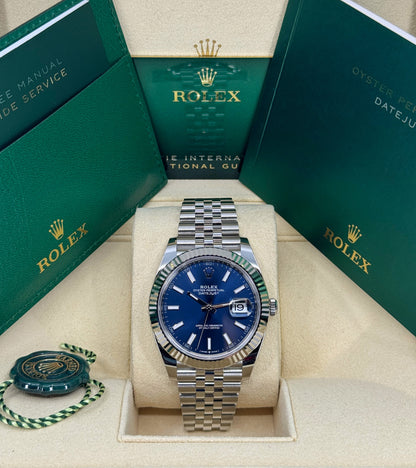 Rolex Datejust 41mm, Stainless Steel, Blue, Jubilee, Ref# 126334-0002, dated 2026