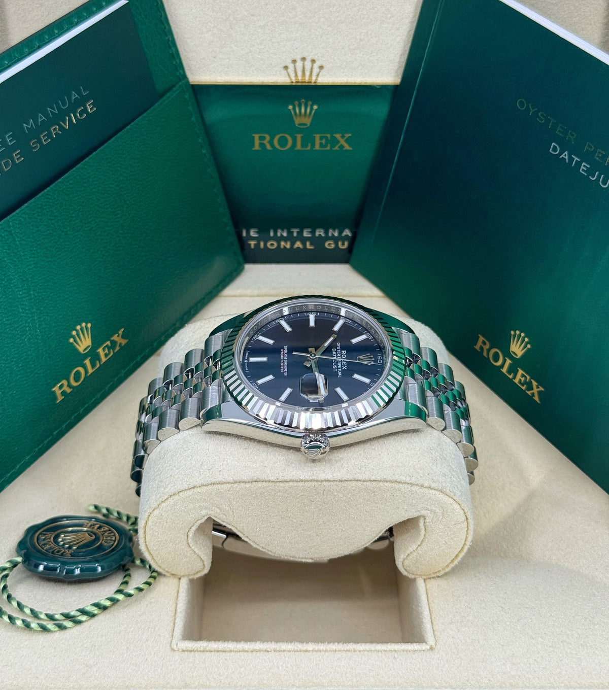 Rolex Datejust 41mm, Stainless Steel, Blue, Jubilee, Ref# 126334-0002, dated 2026