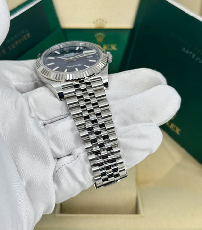Rolex Datejust 41mm, Stainless Steel, Blue, Jubilee, Ref# 126334-0002, dated 2026