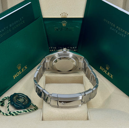Rolex Datejust 41mm, Stainless Steel, Blue Diamond, Oyster, Ref# 126334-0015, dated 2025