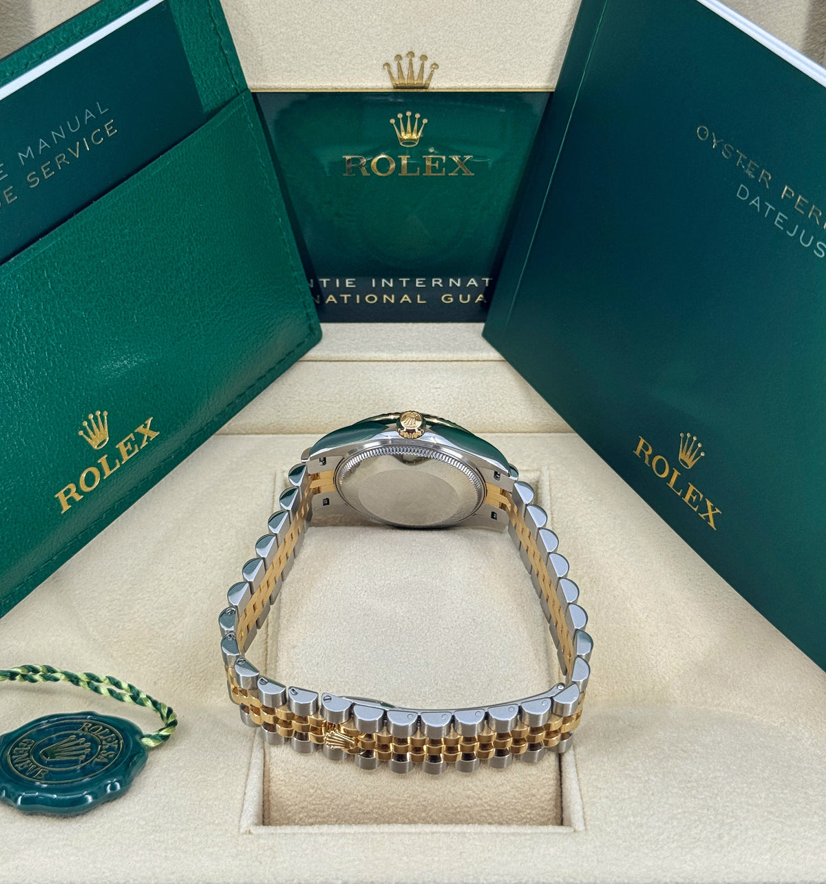 Rolex Datejust 31mm, 18k YG & Stainless Steel, Champagne Diamond, Jubilee, Ref# 278273-0026, dated 2026