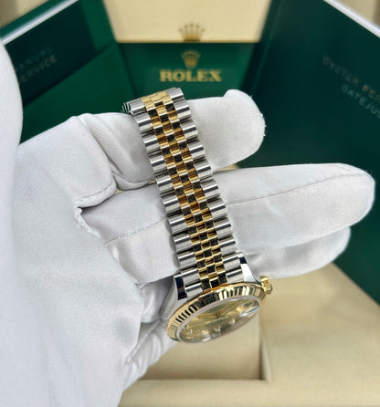 Rolex Datejust 31mm, 18k YG & Stainless Steel, Champagne Diamond, Jubilee, Ref# 278273-0026, dated 2026