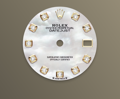 Rolex Lady-Datejust 28mm, 18k YG & Stainless Steel, Mother of Pearl Diamond, Jubilee, Ref# 279173-0013, dated 2025