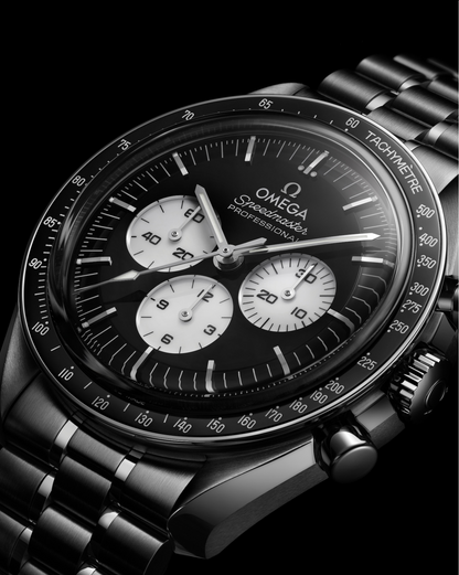 Omega Speedmaster Professional Moonwatch 42mm, Stainless Steel, Reverse Panda, Black, Ref# 310.30.42.50.01.004, dated 2026