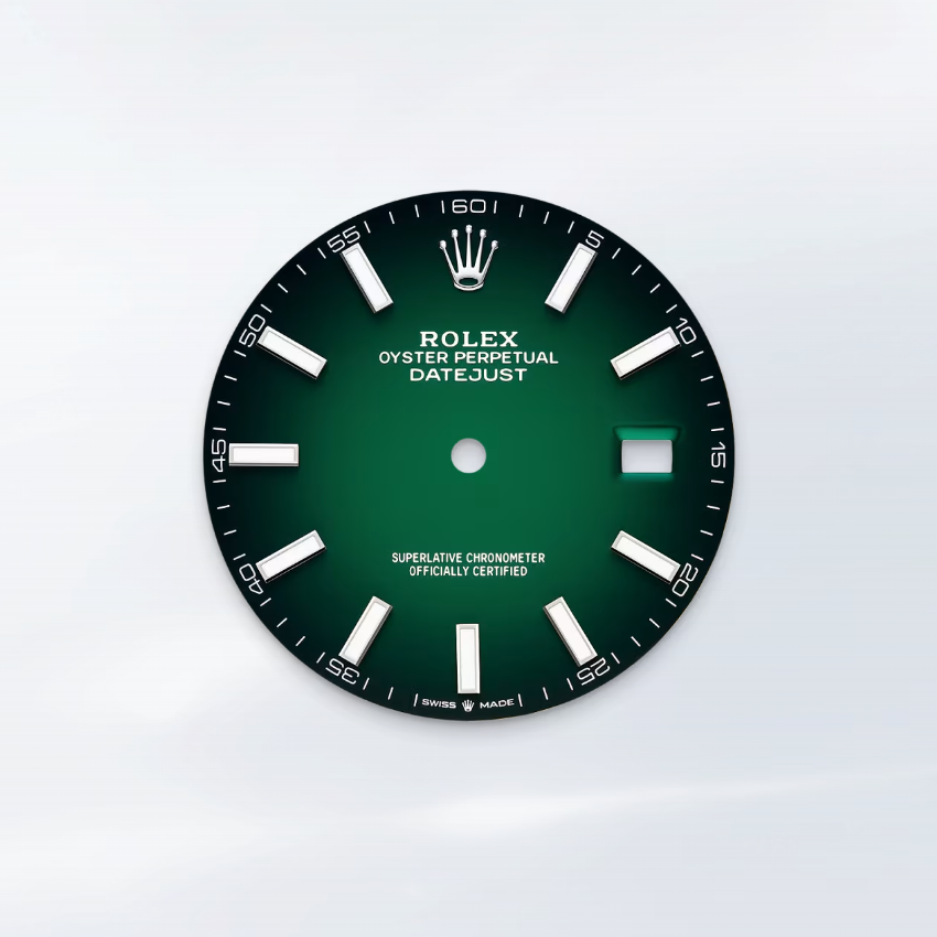 Rolex Datejust 41mm, Stainless Steel, Green Ombré, Oyster, Ref# 126300-0025, dated 2026