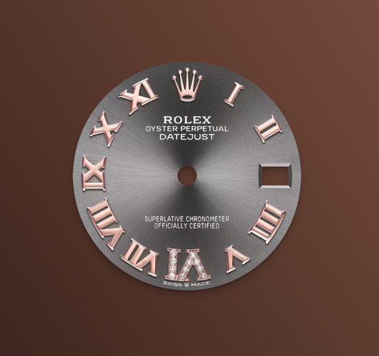 Rolex Datejust 31mm, 18k RG & Stainless Steel, Grey Slate Roman Diamond, Oyster, Ref# 278271-0029, dated 2026