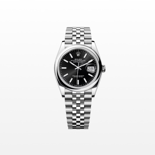 Rolex Datejust 36mm, Stainless Steel, Black, Jubilee, Ref# 126200-0003, dated 2025