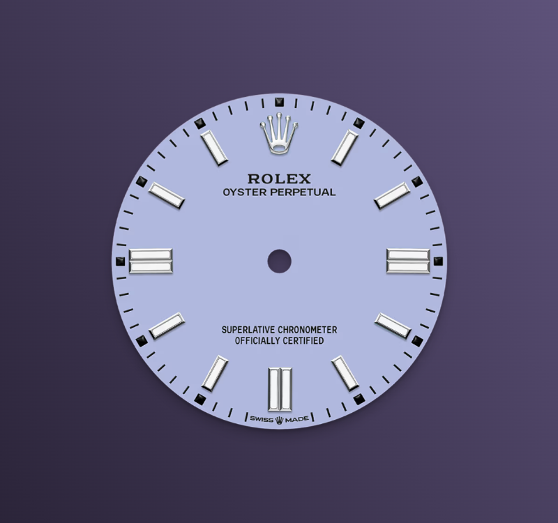 Rolex Oyster Perpetual 36mm, Stainless Steel, Lavender, Ref# 126000-0013, dated 2025