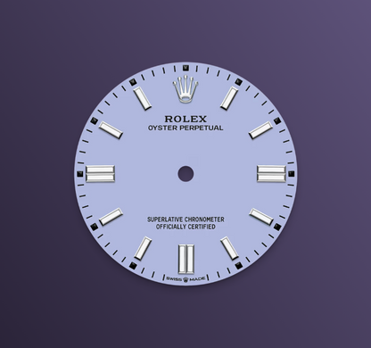 Rolex Oyster Perpetual 36mm, Stainless Steel, Lavender, Ref# 126000-0013, dated 2025