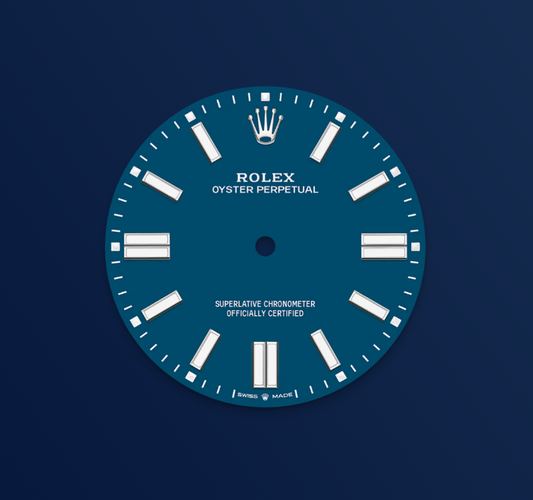 Rolex Oyster Perpetual 41 mm, Stainless Steel, Med Blue, Ref# 134300-0009, dated 2025