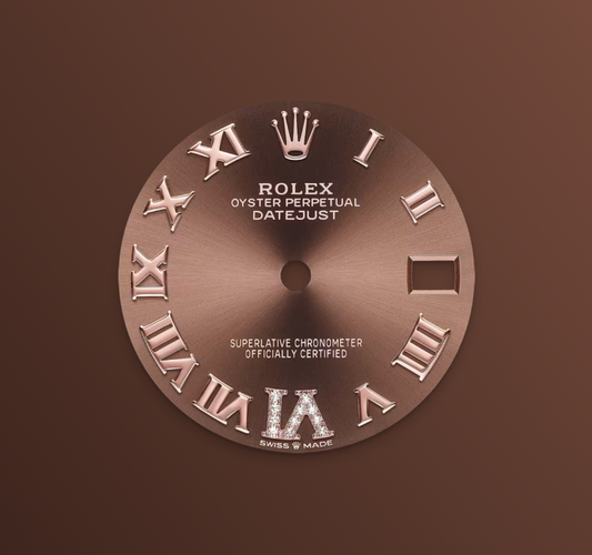 Rolex Datejust 31mm, 18k RG & Stainless Steel, Chocolate Roman Diamond, Oyster, Ref# 278271-0003, dated 2026