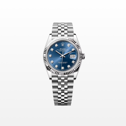 Rolex Datejust 36mm, Stainless Steel, Blue Diamond, Jubilee, Ref# 126234-0037, dated 2025