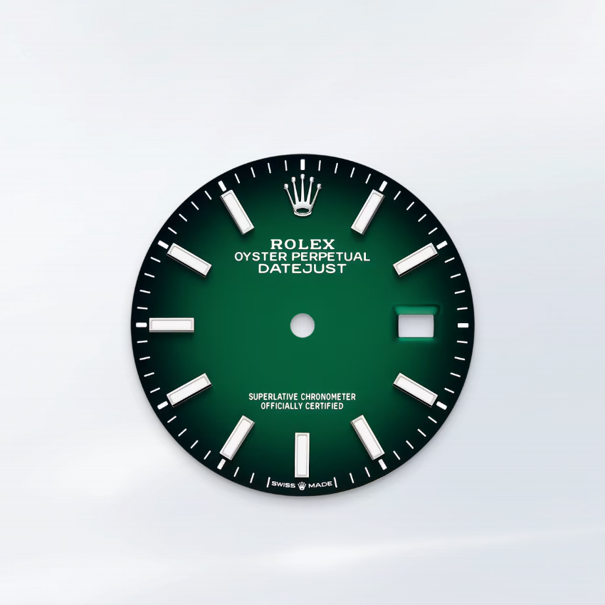 Rolex Datejust 36mm, Stainless Steel, Green Ombré, Jubilee, Ref# 126200-0026, dated 2026