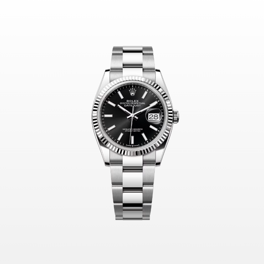 Rolex Datejust 36mm, Stainless Steel, Black, Oyster, Ref# 126234-0016, dated 2025