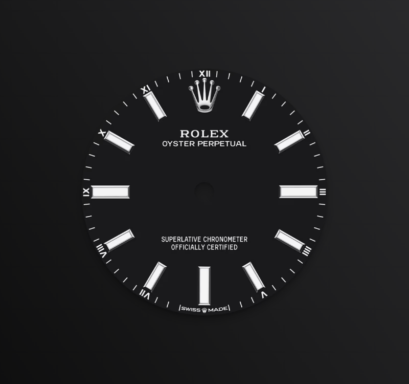 Rolex Oyster Perpetual 34mm, Stainless Steel, Black, Ref# 124200-0010, dated 2026