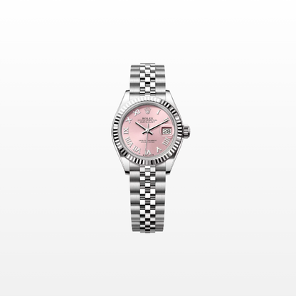 Rolex Lady-Datejust 28mm, 18k WG & Stainless Steel, Pink Roman, Jubilee, Ref# 279174-0017, dated 2026