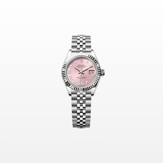 Rolex Lady-Datejust 28mm, 18k WG & Stainless Steel, Pink Roman, Jubilee, Ref# 279174-0017, dated 2026